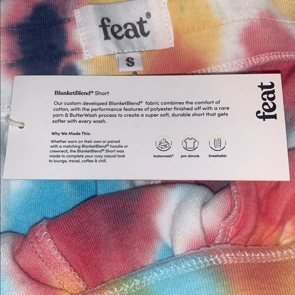 FEAT Blanket‎ Blend Shorts. Size Small.  Pastel Pebble